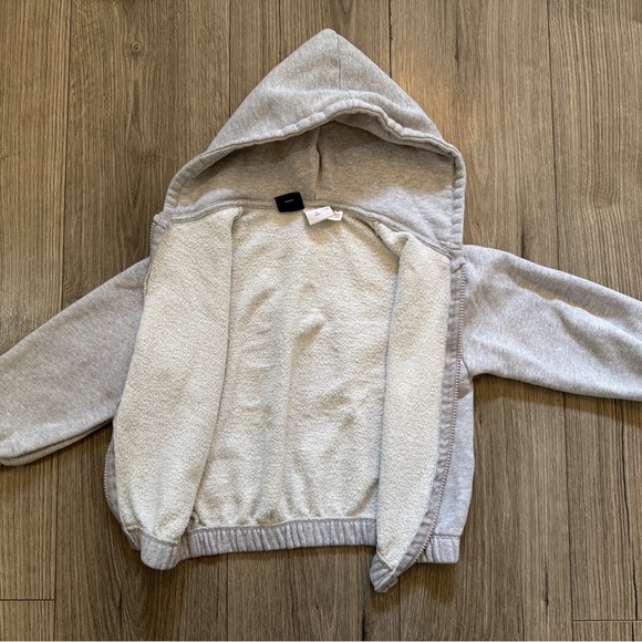 ZARA Disney Minnie Mouse Girls Hoodie SZ 6 Sweater Full Zip Grey Graphic Pluto - Picture 9 of 16